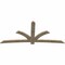 Ekena Millwork Davenport Rough Sawn Timber Gable Bracket, Douglas Fir, 108"W x 49"H x 2"D x 6"F, 11/12 Pitch GBW108X49X0206DAV00RDF - alternate 3